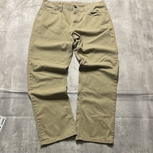 English Laundry Mens 36x30 Pants Khaki Chino Tan Nylon Blend Stretch 5-Pockets